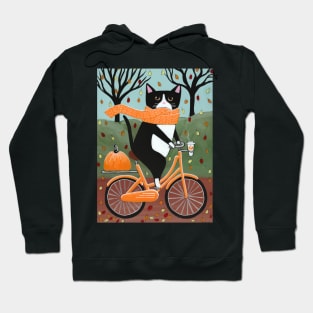 Autumn Tuxedo Bicycle Ride Hoodie